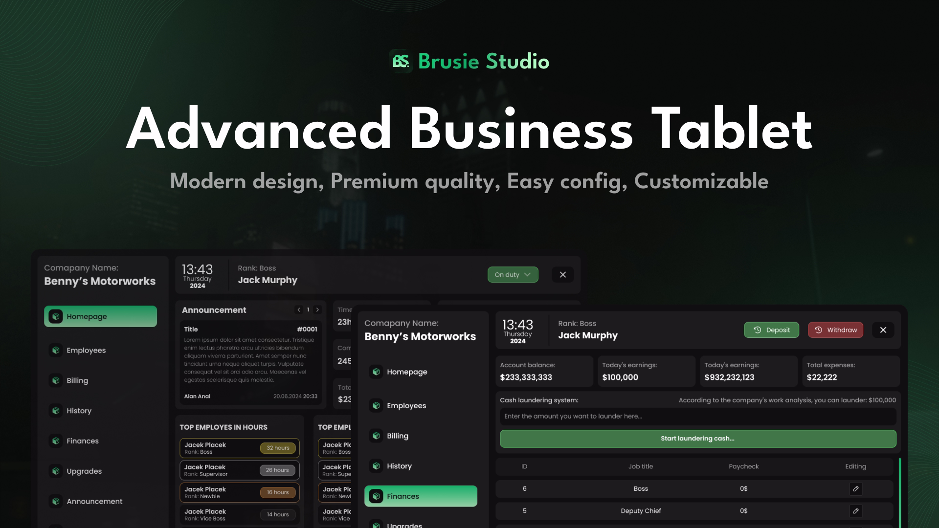 Advanced Business Tablet