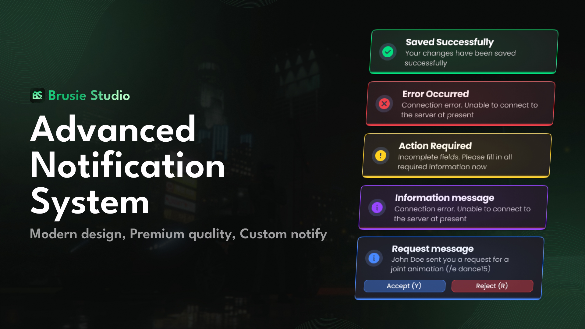 Advanced Notifications System